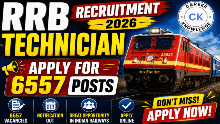 RRB Technician Recruitment 2026