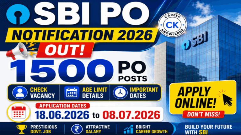SBI PO Recruitment 2026