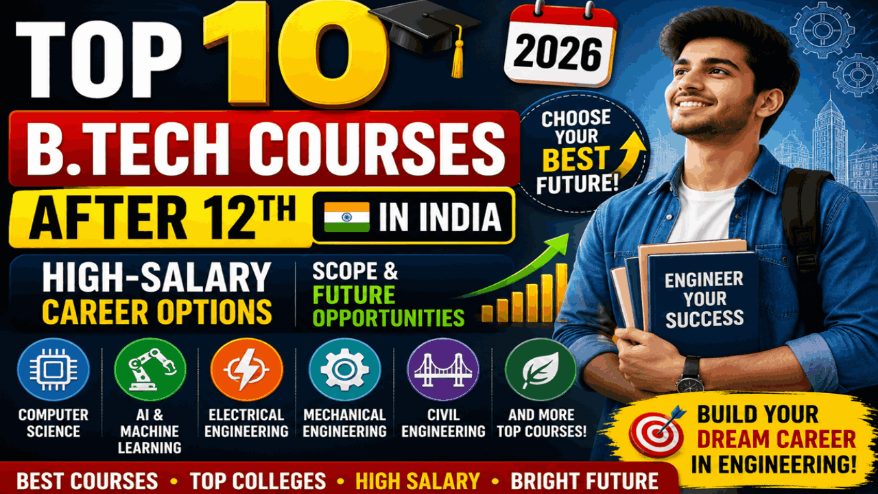 B.Tech Courses After 12th